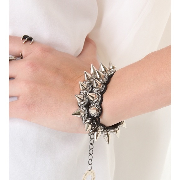 Deepa Gurnani Jewelry - Deepa Gurnani Double Spike Cuff Bracelet